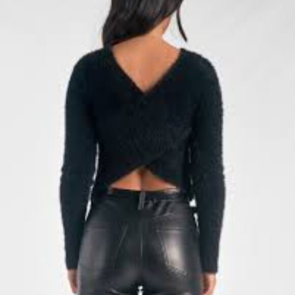 NWT: Elan Off the Shoulder Crisscross Sweater Size Small - Picture 2 of 8